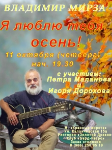 Сольный концерт Владимира Мирзы 